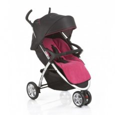 Прогулочная коляска Geoby С409-RMTP (черная с розовым)