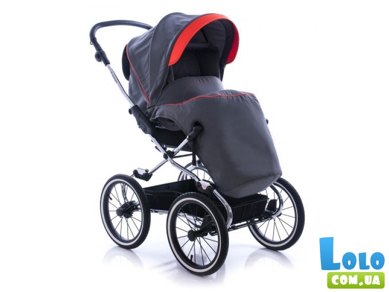 Прогулочная коляска Navington Caravel 14" Tenerife (серая с красным)