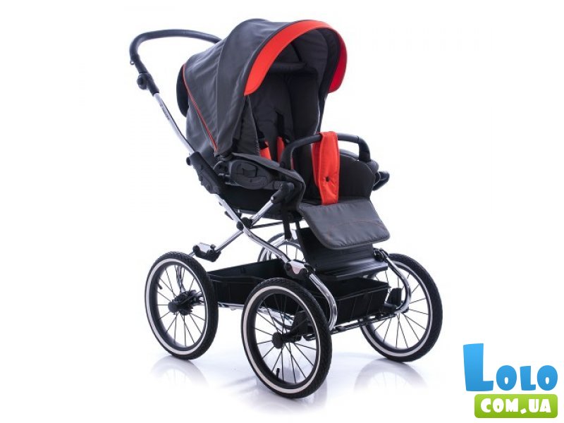 Прогулочная коляска Navington Caravel 14" Tenerife (серая с красным)