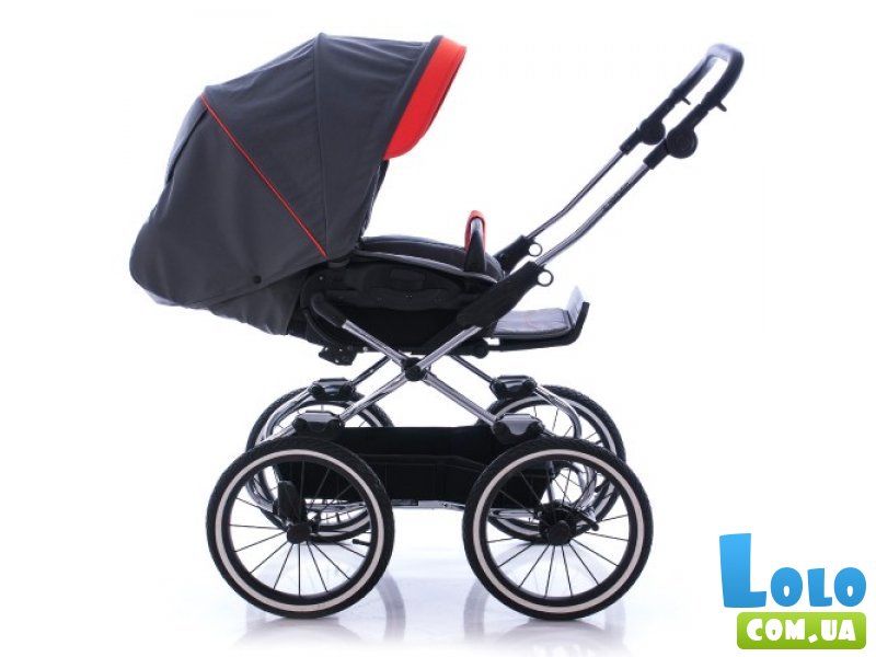 Прогулочная коляска Navington Caravel 14" Tenerife (серая с красным)