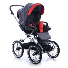 Прогулочная коляска Navington Caravel 14" Tenerife (серая с красным)