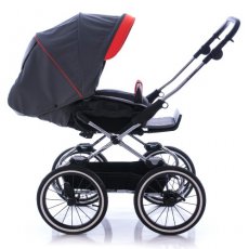 Прогулочная коляска Navington Caravel 14" Tenerife (серая с красным)