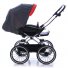 Прогулочная коляска Navington Caravel 14" Tenerife (серая с красным)