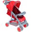 Прогулочная коляска Bambini Neon Red Strawberry (красная), с чехлом для ног
