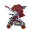 Прогулочная коляска Bambini Mars Red Strawberry (красная), с чехлом для ног