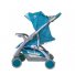 Прогулочная коляска Bambini Mars Blue Pirate (синяя), с чехлом для ног