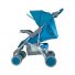 Прогулочная коляска Bambini King Blue Pirate (синяя), с чехлом для ног