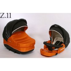 Универсальная коляска 2 в 1 Verdi Zipy 11 (оранжевая с черным)