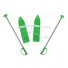 Лыжи с палками Marmat детские пластиковые, длина - 40 см, зеленый