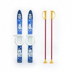 Лыжи пластиковые Marmat 70 см SKI-37-95 (синие), с палками