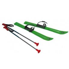 Лыжи пластиковые Plast Kon Baby Ski PP 70 см SAN-85-67 (зеленые), с палками