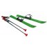 Лыжи пластиковые Plast Kon Baby Ski PP 70 см SAN-85-67 (зеленые), с палками