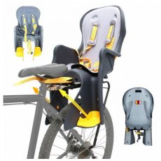 Велокресло Baby Tilly до 22 кг BT-BCS-0004 (серое с желтым)
