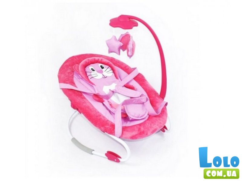 Шезлонг-качалка Baby Tilly Pink BT-BB-0002 (розовый)