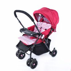 Прогулочная коляска Baby Tilly BT-WS-0004 Purple (розовая), с перекидной ручкой