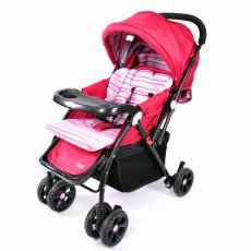 Прогулочная коляска Baby Tilly BT-WS-0004 Purple (розовая), с перекидной ручкой