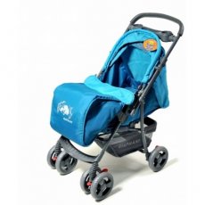 Прогулочная коляска Baby Tilly Elephant BT-WS-0001 Blue (голубая), с перекидной ручкой