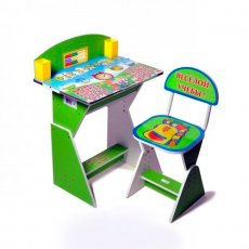 Парта+стул Baby Tilly "Веселой учебы" E2017 Green (зеленая)