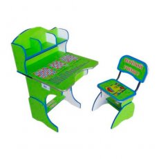 Парта+стул Baby Tilly "Веселой учебы" E2878 Green (зеленая)