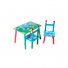 Стол + 2 стула Baby Tilly "Гриб" W02-286 (голубой с зеленым)