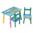 Стол + 2 стула Baby Tilly "Кораблики" W02-3843 (голубой с зеленым)