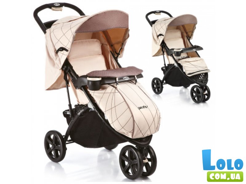 Прогулочная коляска Geoby C922-R4KM (бежевая)