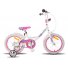 Велосипед двухколесный Pride Kelly 16" 2015 SKD-58-40 (белый с розовым), глянцевый