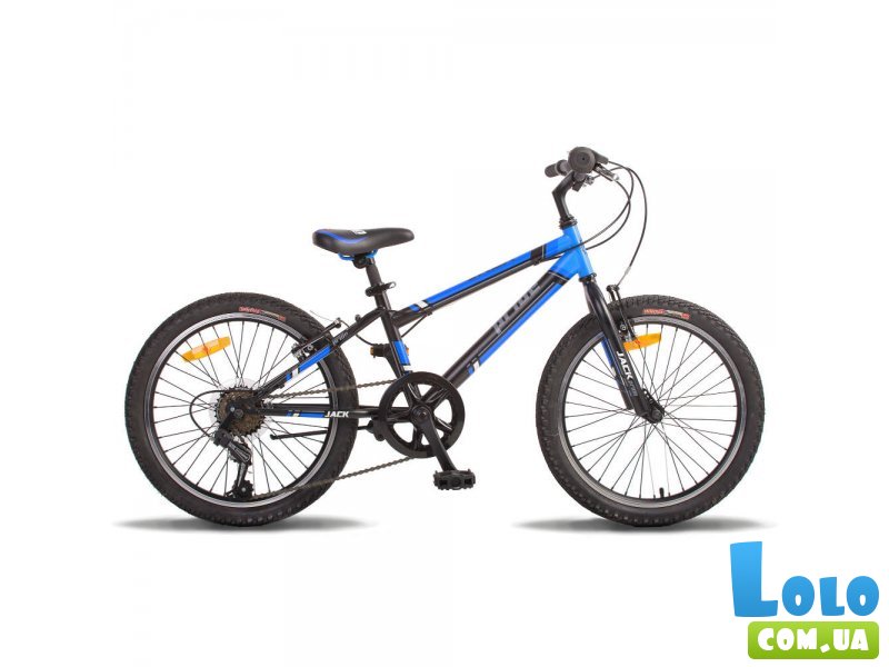 Велосипед двухколесный Pride Jack 6 20'' 2015 SKD-82-45 (черный с синим), матовый