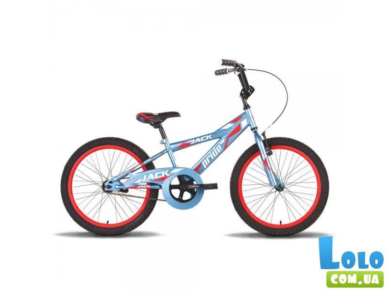 Велосипед двухколесный Pride Jack 20'' 2015 SKD-01-07 (серый с красным), матовый