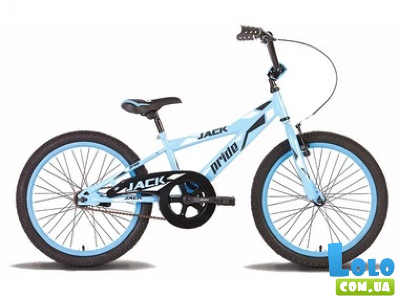 Велосипед двухколесный Pride Jack 20'' 2015 SKD-19-70 (синий с белым), глянцевый