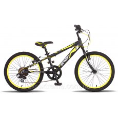 Велосипед двухколесный Pride Johnny 20'' 2015 SKD-81-06 (черный с жёлтым), матовый