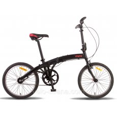 Велосипед двухколесный Pride Mini 3sp 20'' 2015 SKD-49-81 (черный с красным), матовый