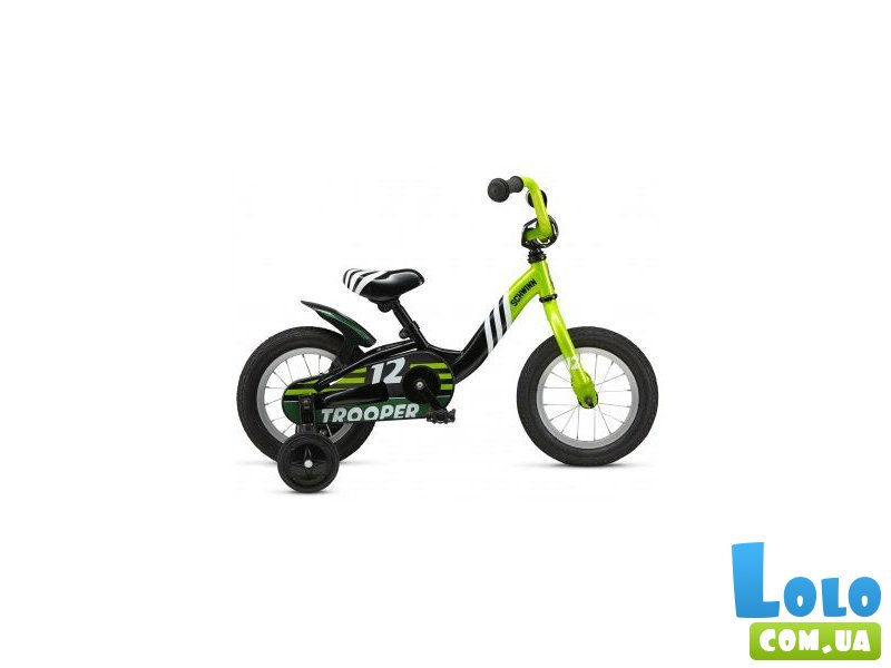 Велосипед-беговел Schwinn Trooper Boys 12" 2015 SKD-64-17 Black Lime (черный с зеленым)