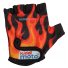Перчатки для велосипеда Kiddi Moto "Языки пламени" CLO-72-33 (чёрные), размер М