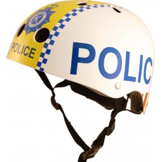 Шлем Kiddi Moto "Полиция" HEL-58-35 (белый), размер S