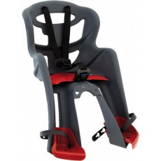 Сиденье переднее для велосипеда Bellelli Tatoo Sportfix SAD-25-B2 (серое с красным)