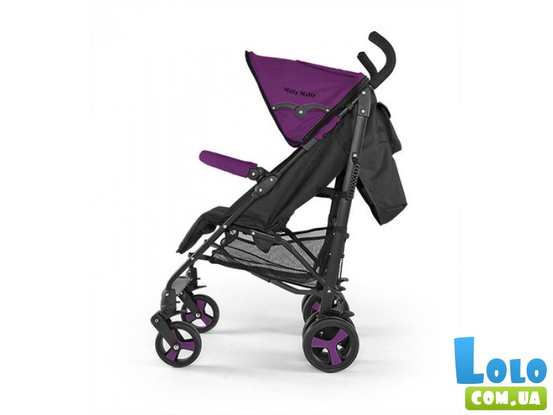 Прогулочная коляска-трость Milly Mally Royal_004 (фиолетовая с черным)
