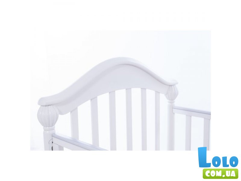 Кроватка деревянная Baby Care BC-419BC, белая ламель R