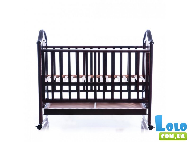 Кроватка Baby Care BC-433 M, черный темный орех
