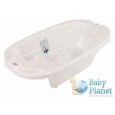 Ванночка для купания Baby Ok Onda (белая перламутровая), с термодатчиком