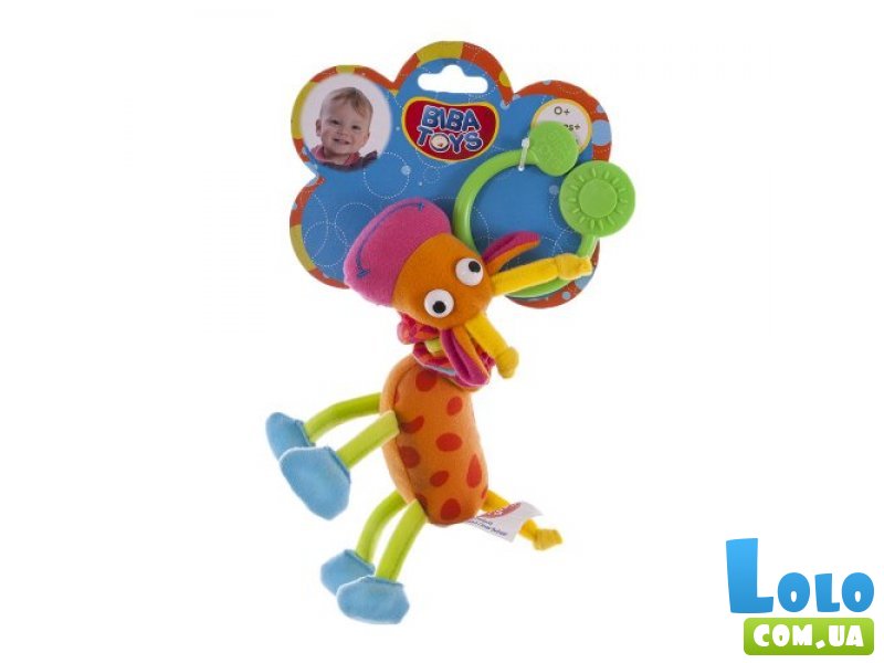 Вибрирующая игрушка-подвеска Biba Toys "Счастливый жираф" (033JF)