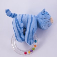 Погремушка с кольцом Biba Toys "Кошечка" (618QB cat)