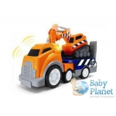 Игровой набор Keenway "Мега грузовик с экскаватором", серия "Спецтехника"