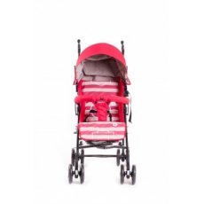 Прогулочная коляска-трость Geoby D208R-W3QR (красная с розовым)