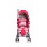 Прогулочная коляска-трость Geoby D208R-W3QR (красная с розовым)