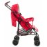 Прогулочная коляска-трость Geoby D208R-W3QR (красная с розовым)