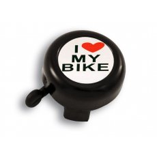 Звонок Green Cycle GCB-1051A-BK "I love my bike", черный
