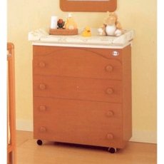 Комод-пеленатор с ванночкой Pali Four, Honey Cherry