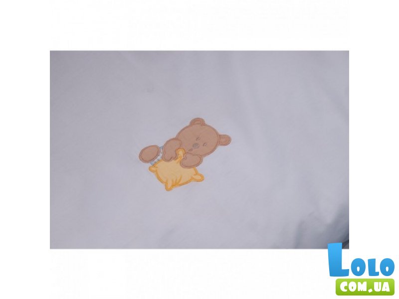 Постельный комплект Feretti Sleepy bear blue антибактериальный, голубой