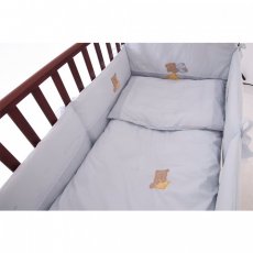 Постельный комплект Feretti Sleepy bear blue антибактериальный, голубой